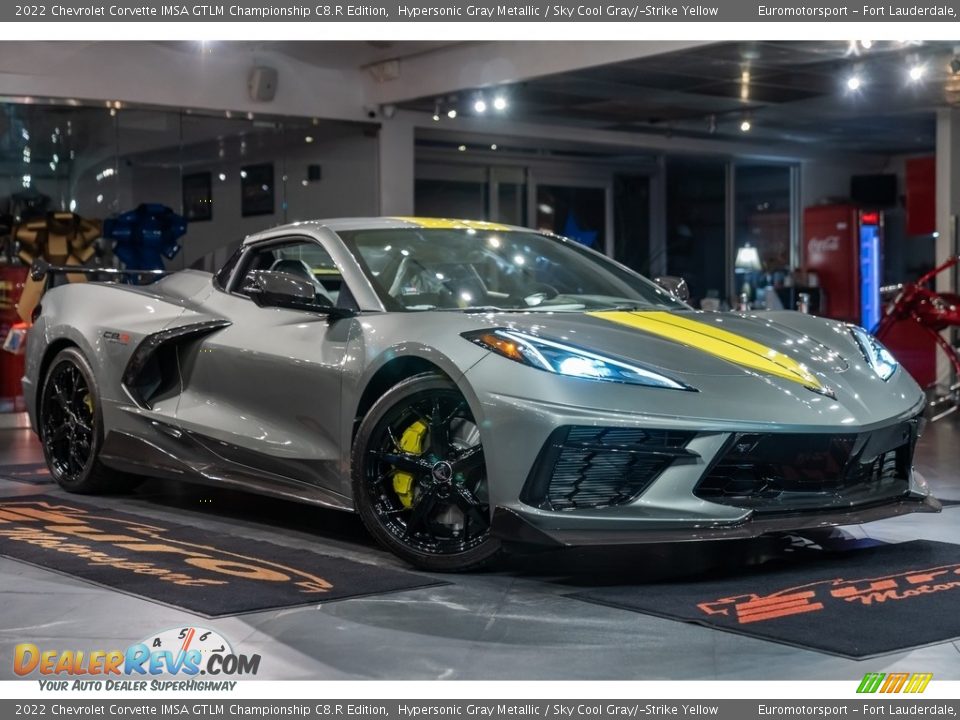 2022 Chevrolet Corvette IMSA GTLM Championship C8.R Edition Hypersonic Gray Metallic / Sky Cool Gray/­Strike Yellow Photo #35