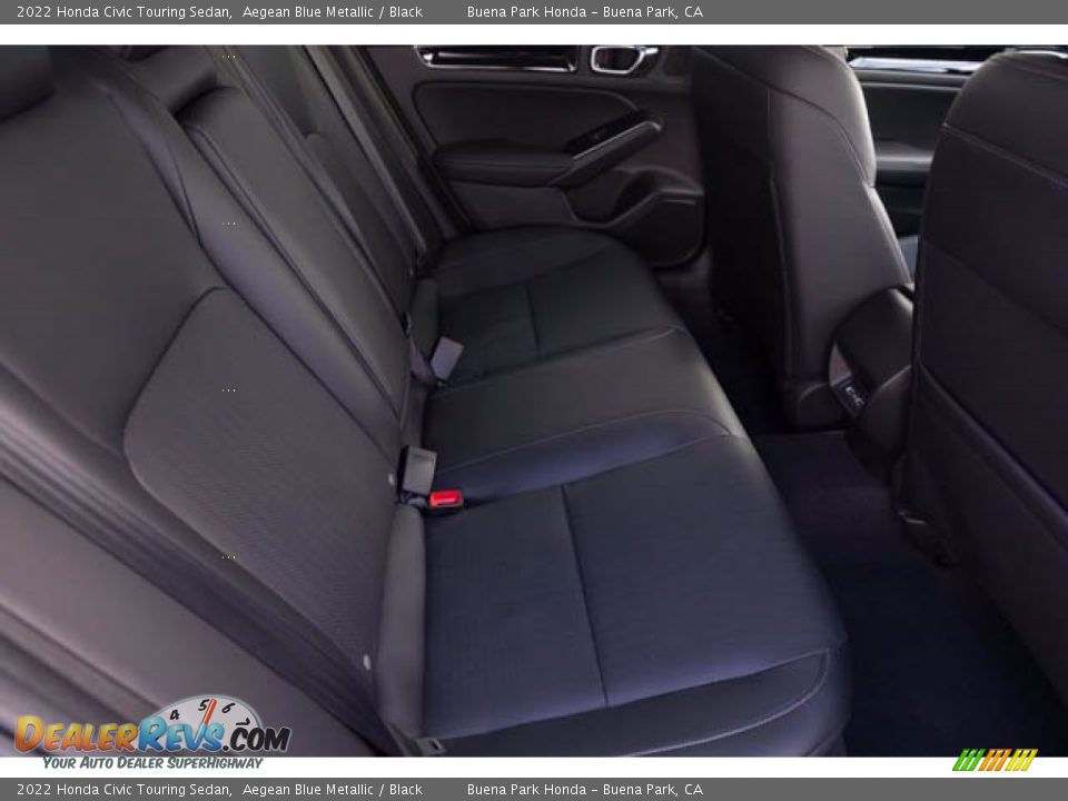 2022 Honda Civic Touring Sedan Aegean Blue Metallic / Black Photo #22