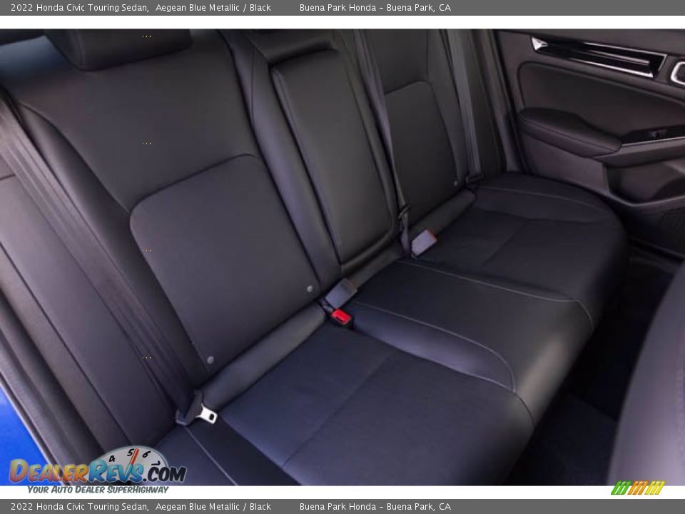 2022 Honda Civic Touring Sedan Aegean Blue Metallic / Black Photo #23