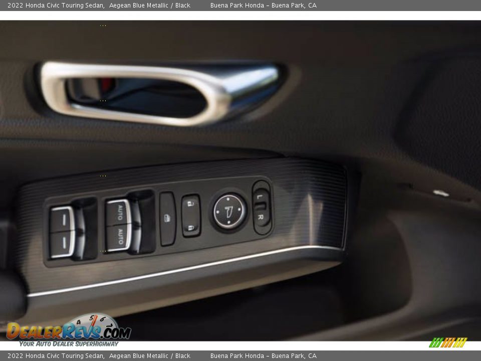 2022 Honda Civic Touring Sedan Aegean Blue Metallic / Black Photo #31