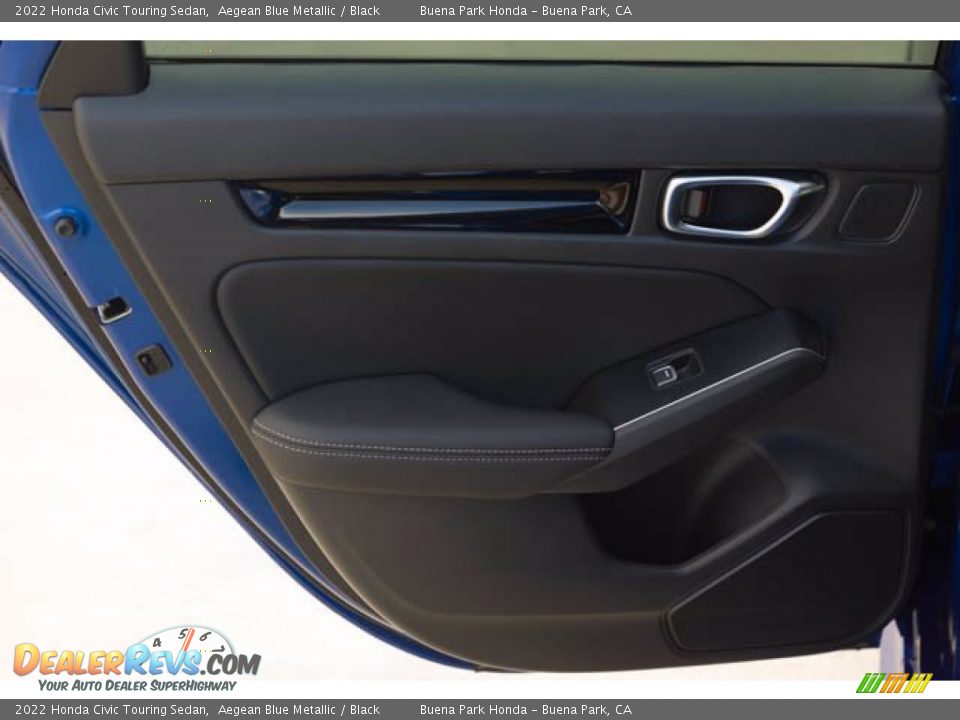 2022 Honda Civic Touring Sedan Aegean Blue Metallic / Black Photo #32