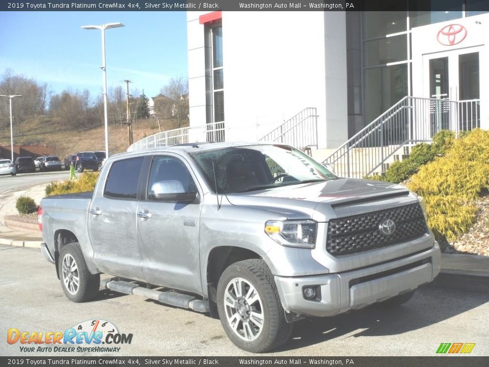 2019 Toyota Tundra Platinum CrewMax 4x4 Silver Sky Metallic / Black Photo #1