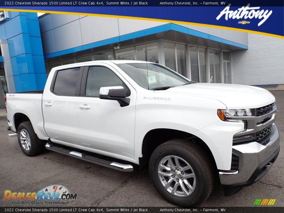 2022 Chevrolet Silverado 1500 Limited LT Crew Cab 4x4 Summit White / Jet Black Photo #1