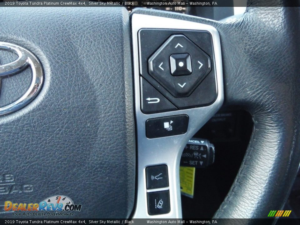 2019 Toyota Tundra Platinum CrewMax 4x4 Silver Sky Metallic / Black Photo #12