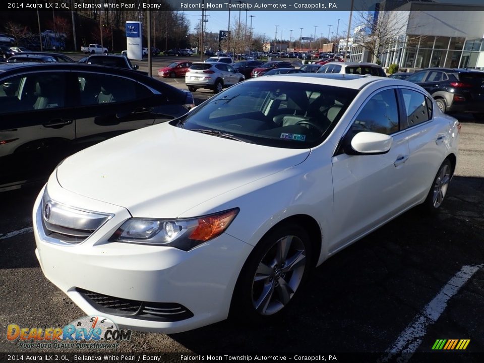 2014 Acura ILX 2.0L Bellanova White Pearl / Ebony Photo #1