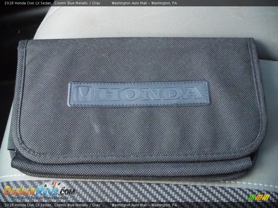 2018 Honda Civic LX Sedan Cosmic Blue Metallic / Gray Photo #24