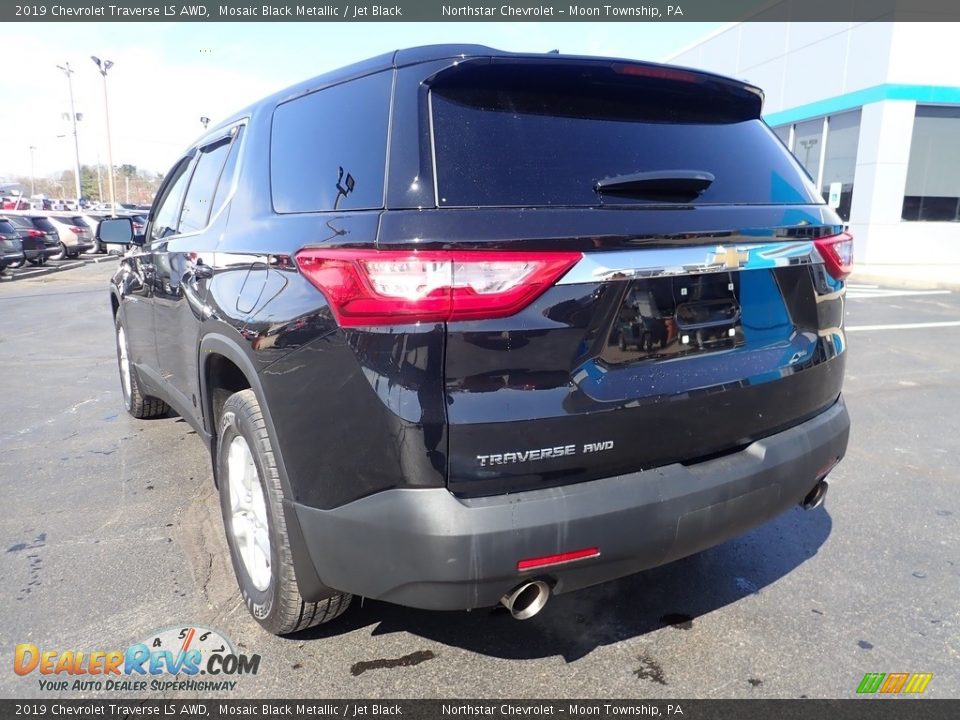 2019 Chevrolet Traverse LS AWD Mosaic Black Metallic / Jet Black Photo #5