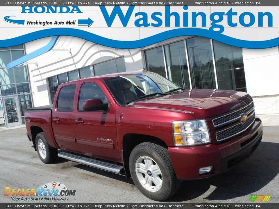 2013 Chevrolet Silverado 1500 LTZ Crew Cab 4x4 Deep Ruby Metallic / Light Cashmere/Dark Cashmere Photo #1