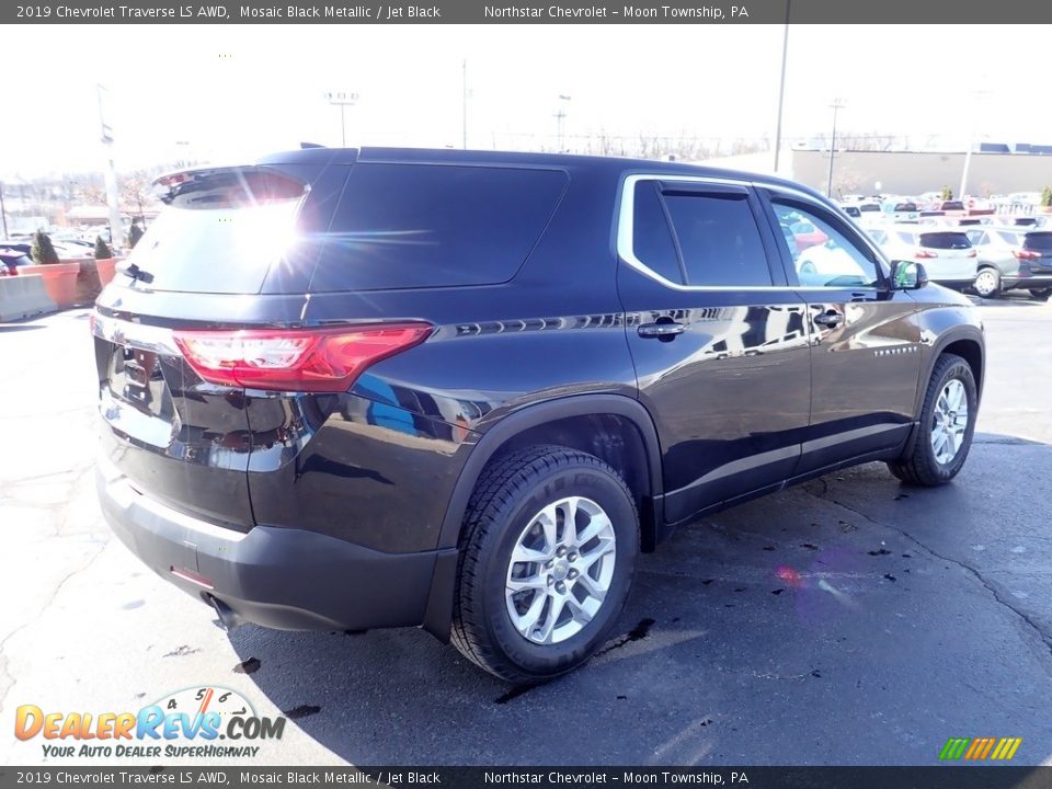 2019 Chevrolet Traverse LS AWD Mosaic Black Metallic / Jet Black Photo #9