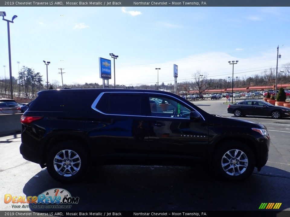 2019 Chevrolet Traverse LS AWD Mosaic Black Metallic / Jet Black Photo #10