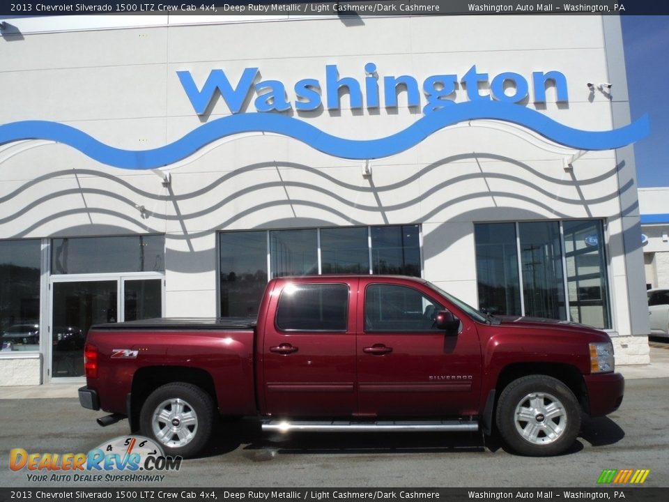 2013 Chevrolet Silverado 1500 LTZ Crew Cab 4x4 Deep Ruby Metallic / Light Cashmere/Dark Cashmere Photo #2