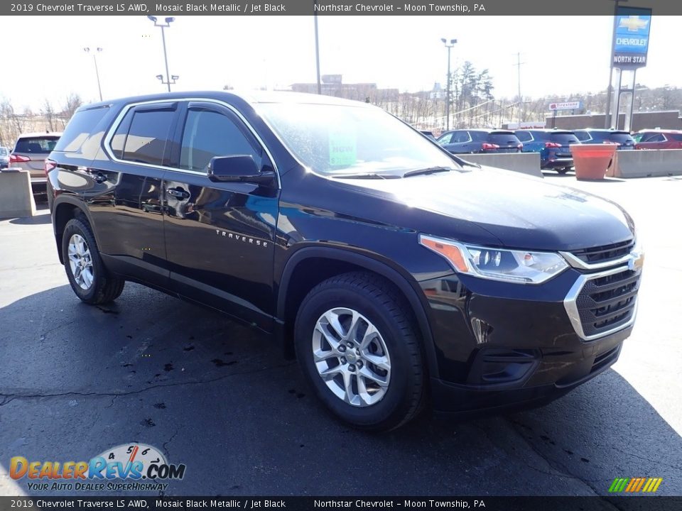 2019 Chevrolet Traverse LS AWD Mosaic Black Metallic / Jet Black Photo #11