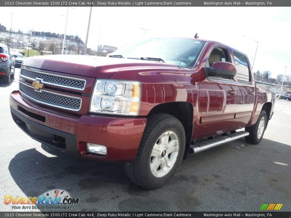 2013 Chevrolet Silverado 1500 LTZ Crew Cab 4x4 Deep Ruby Metallic / Light Cashmere/Dark Cashmere Photo #6