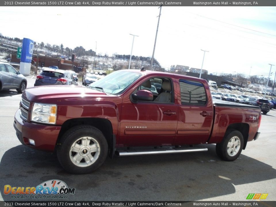 2013 Chevrolet Silverado 1500 LTZ Crew Cab 4x4 Deep Ruby Metallic / Light Cashmere/Dark Cashmere Photo #7