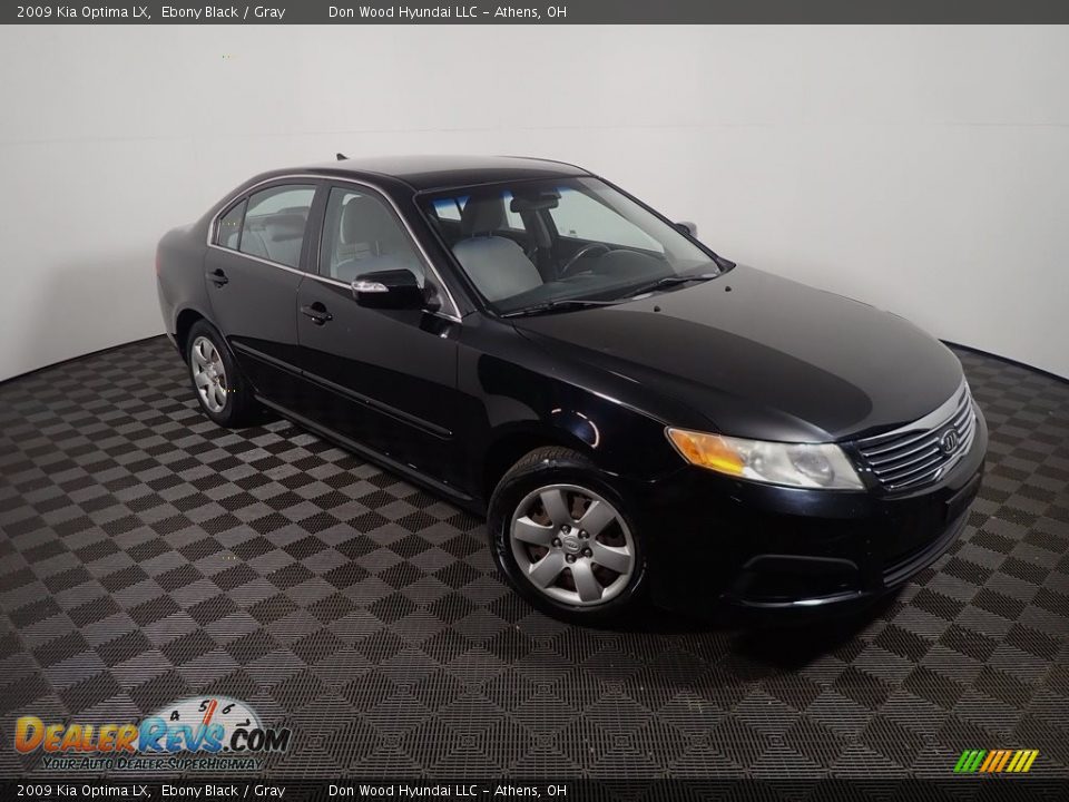 2009 Kia Optima LX Ebony Black / Gray Photo #2