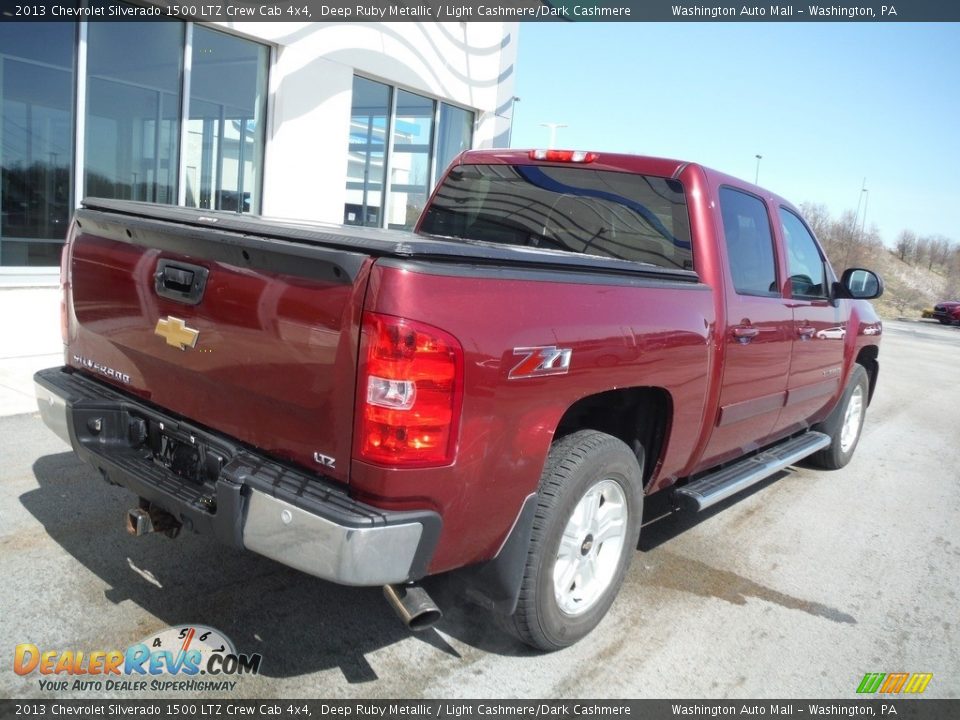 2013 Chevrolet Silverado 1500 LTZ Crew Cab 4x4 Deep Ruby Metallic / Light Cashmere/Dark Cashmere Photo #11