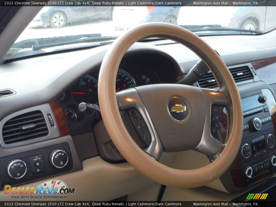 2013 Chevrolet Silverado 1500 LTZ Crew Cab 4x4 Deep Ruby Metallic / Light Cashmere/Dark Cashmere Photo #17