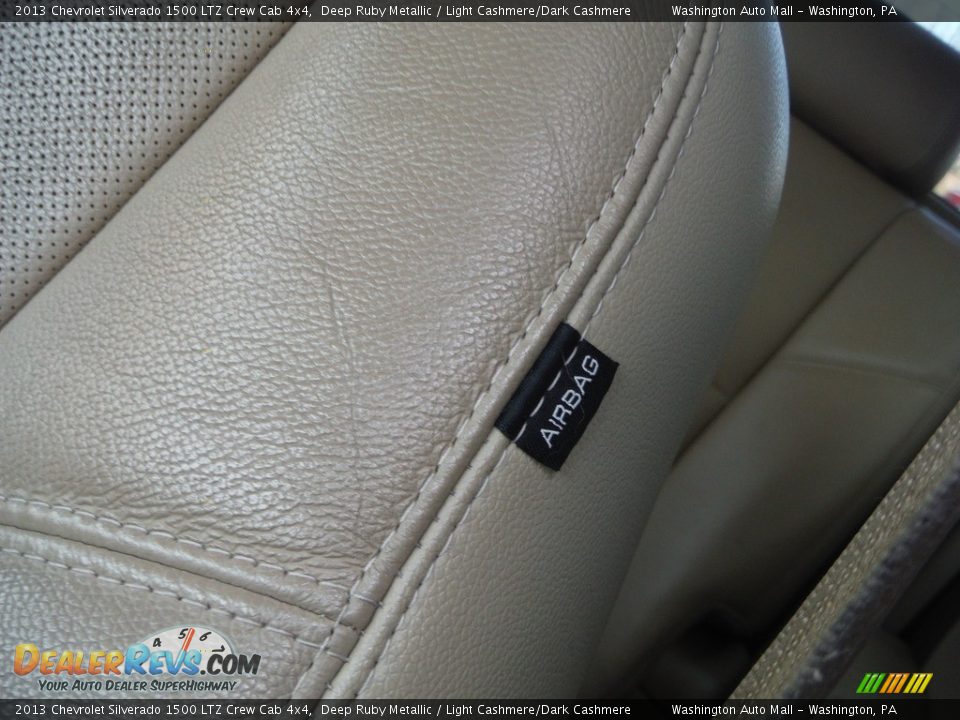 2013 Chevrolet Silverado 1500 LTZ Crew Cab 4x4 Deep Ruby Metallic / Light Cashmere/Dark Cashmere Photo #21