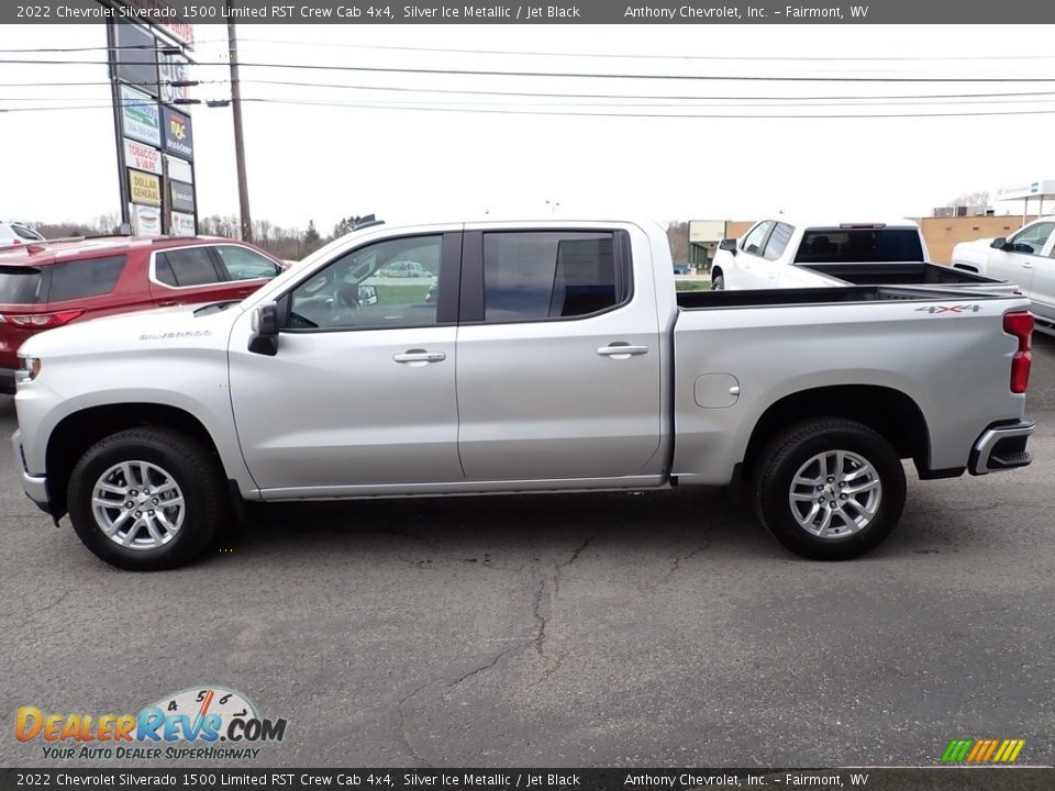 2022 Chevrolet Silverado 1500 Limited RST Crew Cab 4x4 Silver Ice Metallic / Jet Black Photo #6