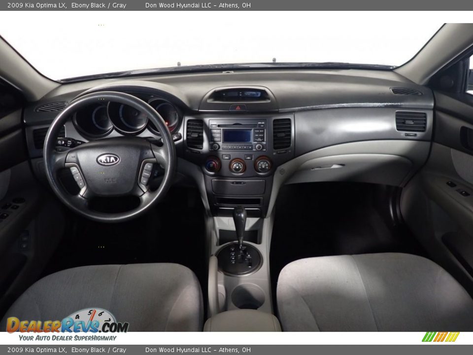 2009 Kia Optima LX Ebony Black / Gray Photo #14