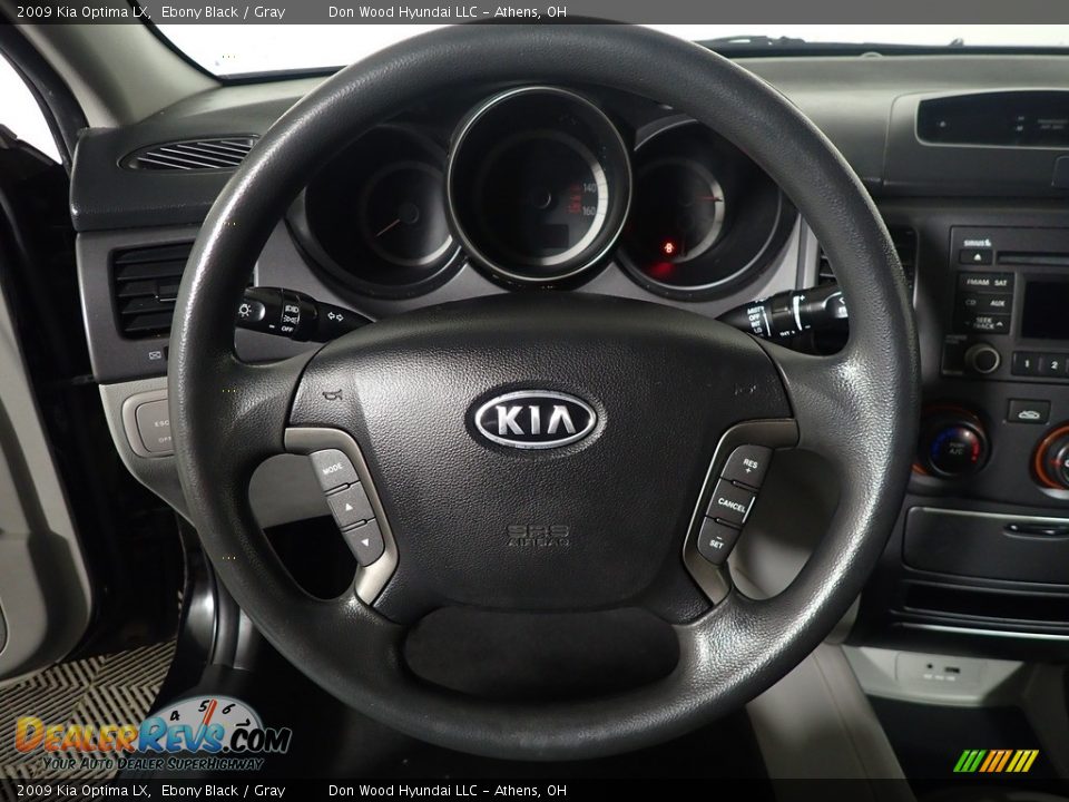 2009 Kia Optima LX Ebony Black / Gray Photo #16
