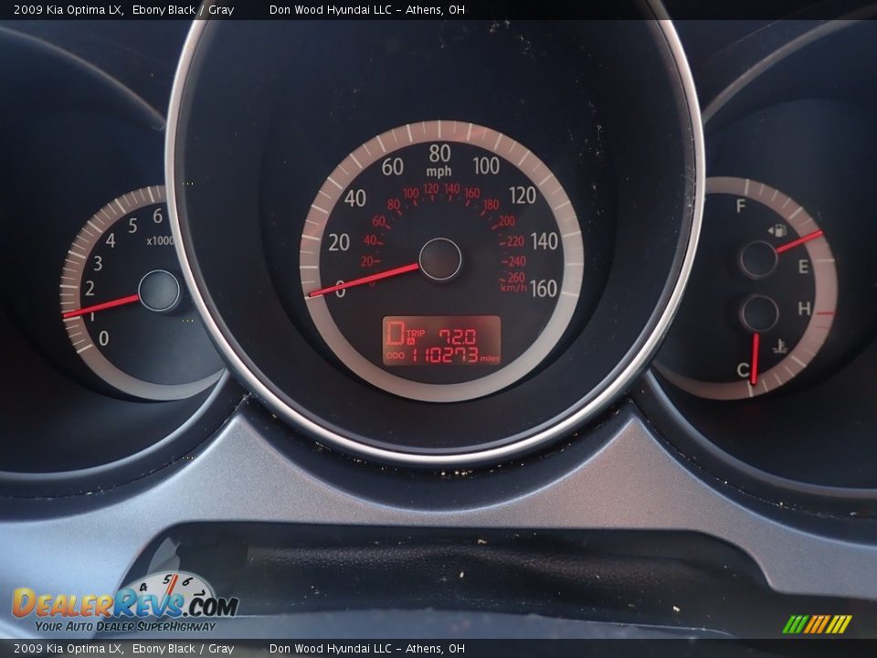 2009 Kia Optima LX Ebony Black / Gray Photo #17
