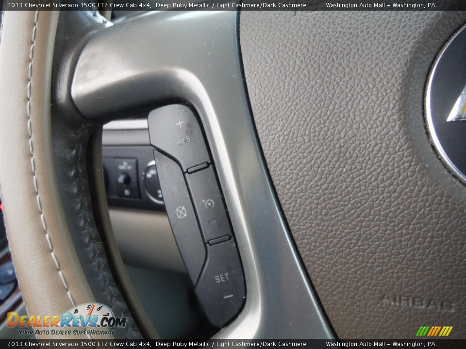 2013 Chevrolet Silverado 1500 LTZ Crew Cab 4x4 Deep Ruby Metallic / Light Cashmere/Dark Cashmere Photo #27