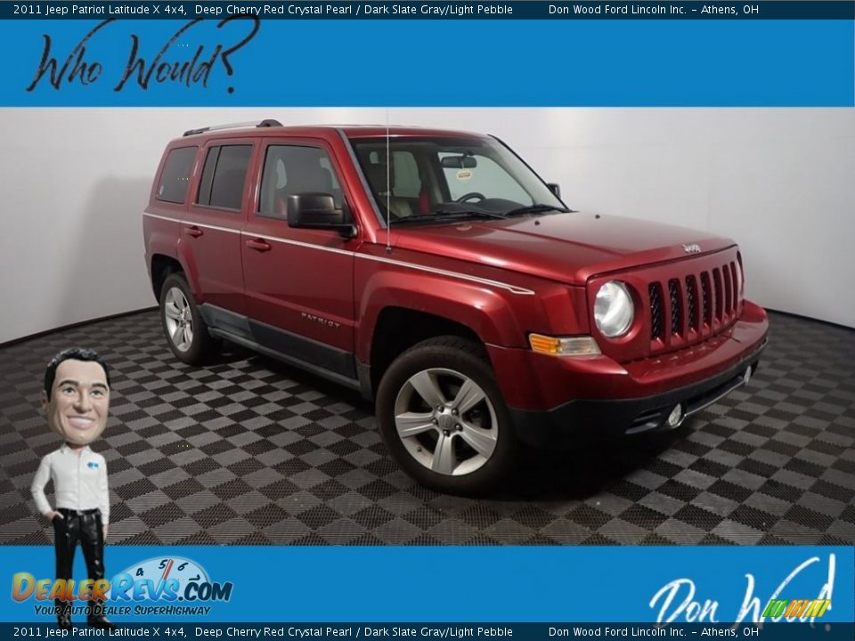 2011 Jeep Patriot Latitude X 4x4 Deep Cherry Red Crystal Pearl / Dark Slate Gray/Light Pebble Photo #1