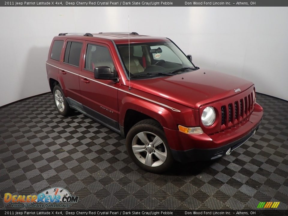 2011 Jeep Patriot Latitude X 4x4 Deep Cherry Red Crystal Pearl / Dark Slate Gray/Light Pebble Photo #2