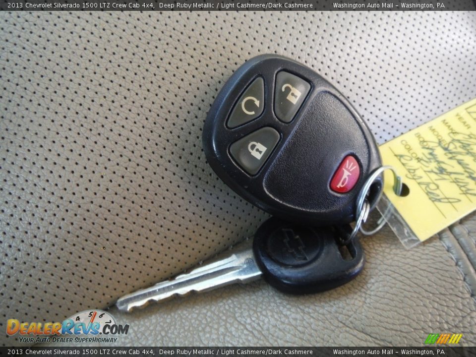 2013 Chevrolet Silverado 1500 LTZ Crew Cab 4x4 Deep Ruby Metallic / Light Cashmere/Dark Cashmere Photo #31