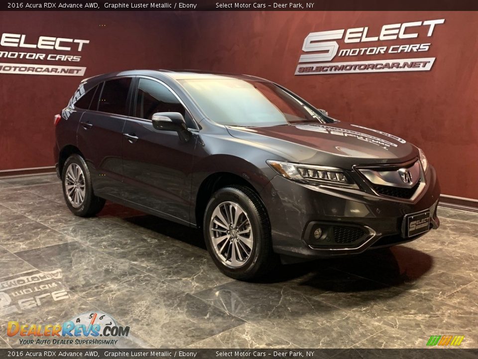 2016 Acura RDX Advance AWD Graphite Luster Metallic / Ebony Photo #3