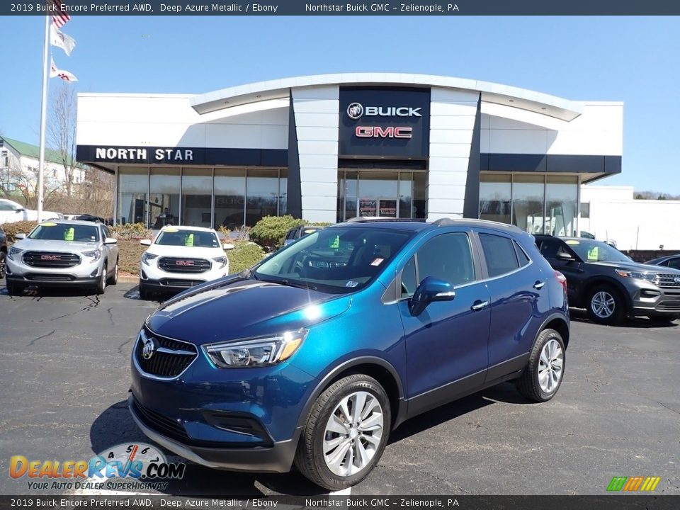 2019 Buick Encore Preferred AWD Deep Azure Metallic / Ebony Photo #1