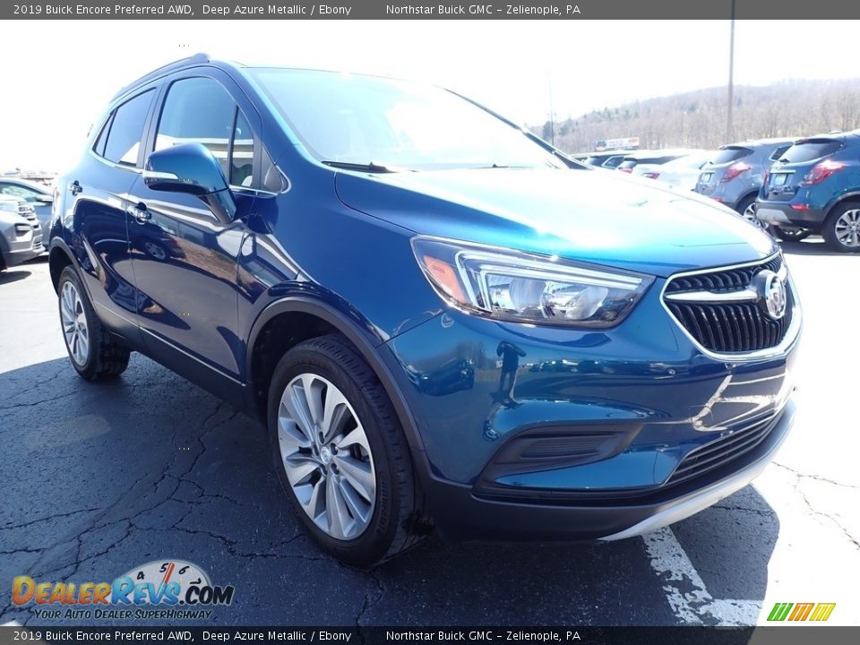 2019 Buick Encore Preferred AWD Deep Azure Metallic / Ebony Photo #4