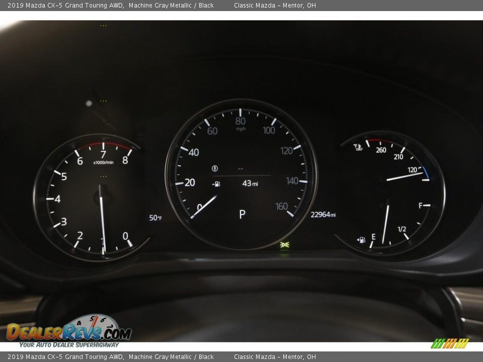 2019 Mazda CX-5 Grand Touring AWD Machine Gray Metallic / Black Photo #8