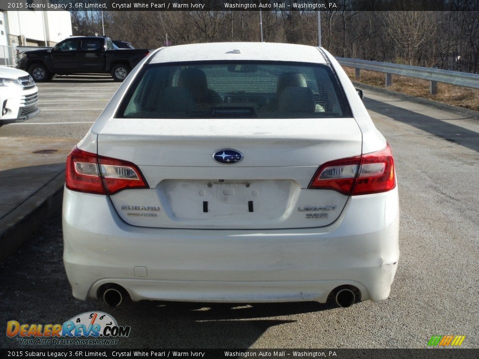 2015 Subaru Legacy 3.6R Limited Crystal White Pearl / Warm Ivory Photo #14