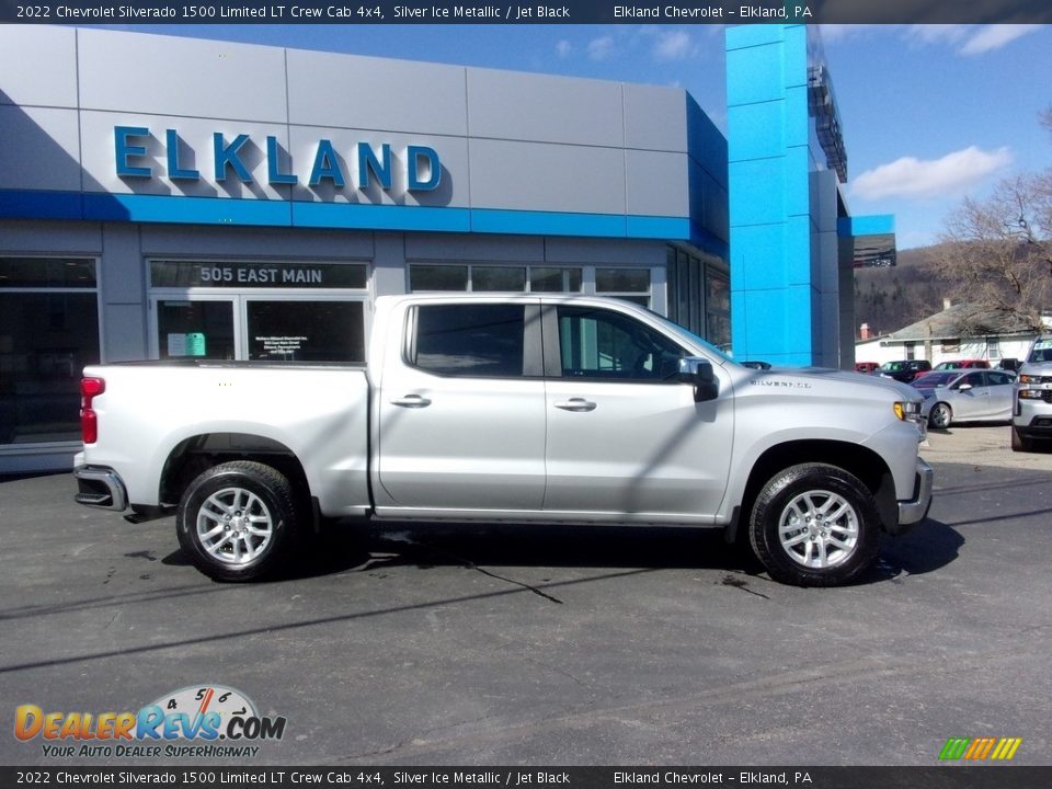 2022 Chevrolet Silverado 1500 Limited LT Crew Cab 4x4 Silver Ice Metallic / Jet Black Photo #2