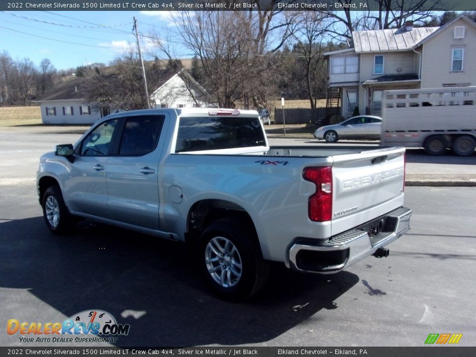 2022 Chevrolet Silverado 1500 Limited LT Crew Cab 4x4 Silver Ice Metallic / Jet Black Photo #5