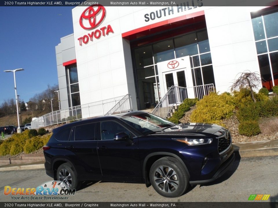 2020 Toyota Highlander XLE AWD Blueprint / Graphite Photo #2