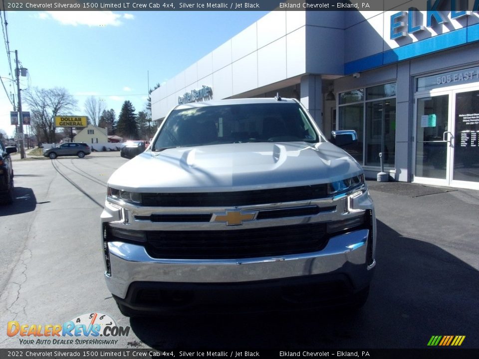 2022 Chevrolet Silverado 1500 Limited LT Crew Cab 4x4 Silver Ice Metallic / Jet Black Photo #8