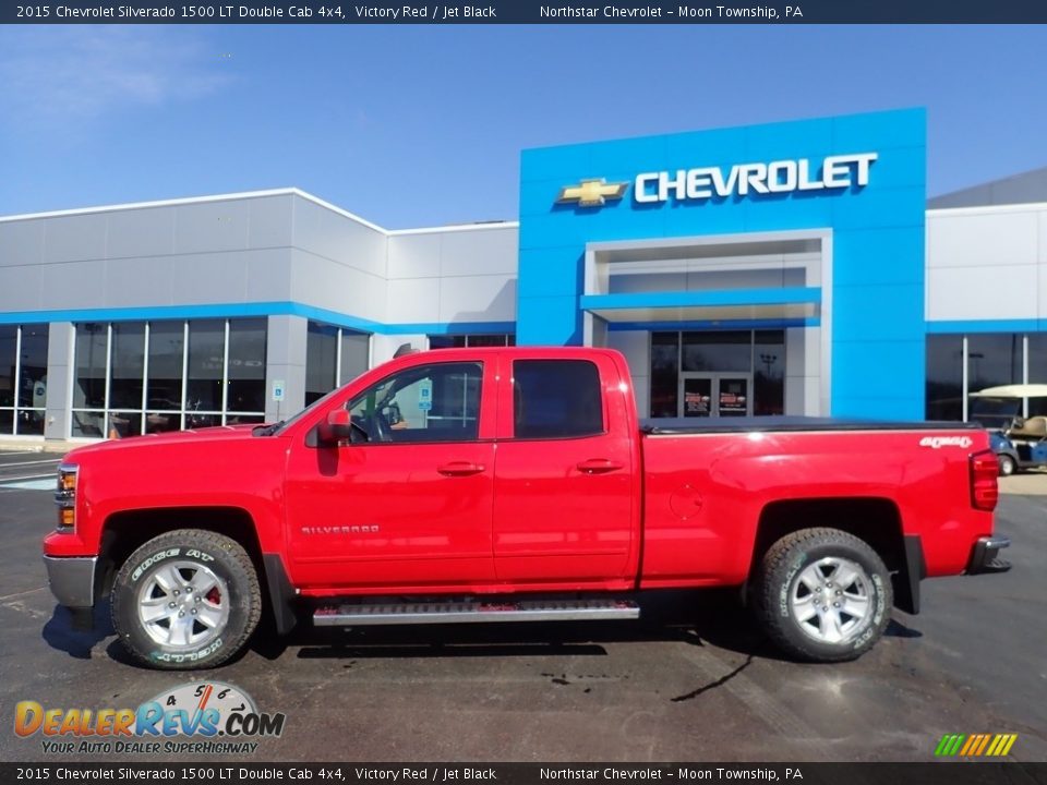 2015 Chevrolet Silverado 1500 LT Double Cab 4x4 Victory Red / Jet Black Photo #3