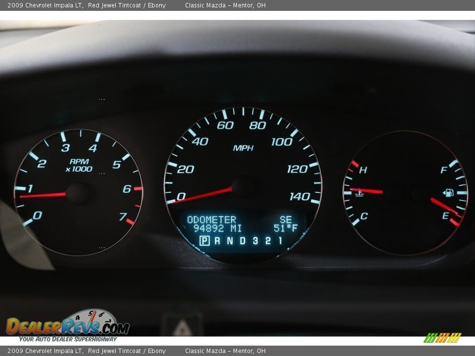 2009 Chevrolet Impala LT Red Jewel Tintcoat / Ebony Photo #8