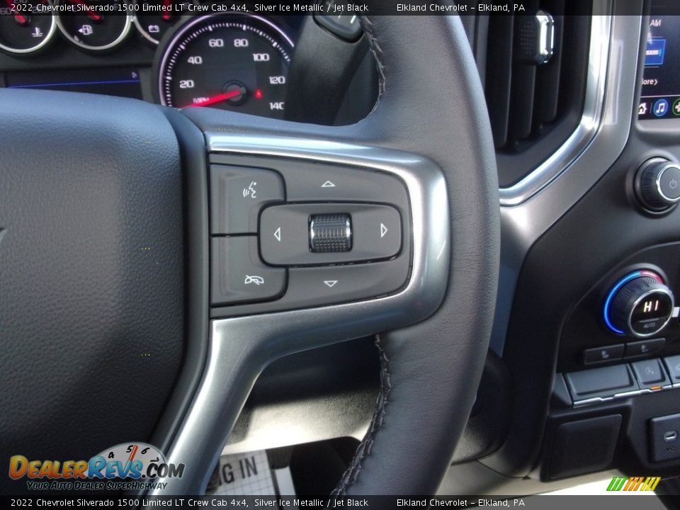 2022 Chevrolet Silverado 1500 Limited LT Crew Cab 4x4 Silver Ice Metallic / Jet Black Photo #24