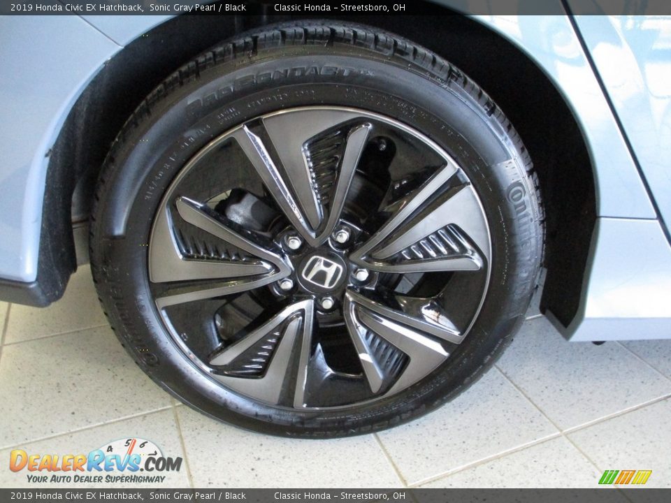 2019 Honda Civic EX Hatchback Sonic Gray Pearl / Black Photo #6