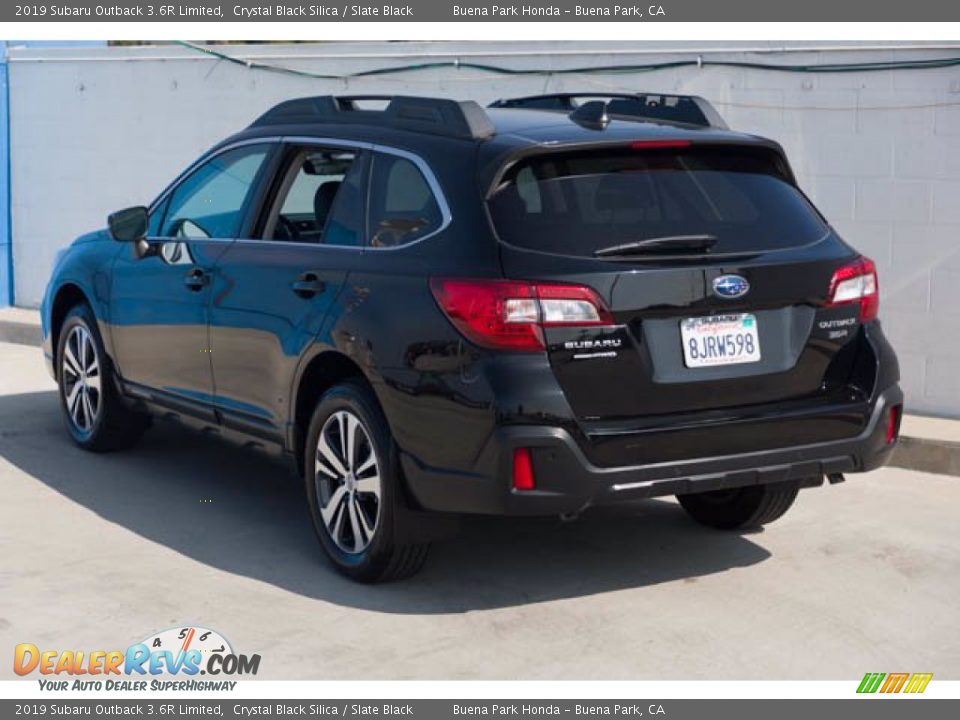 2019 Subaru Outback 3.6R Limited Crystal Black Silica / Slate Black Photo #2