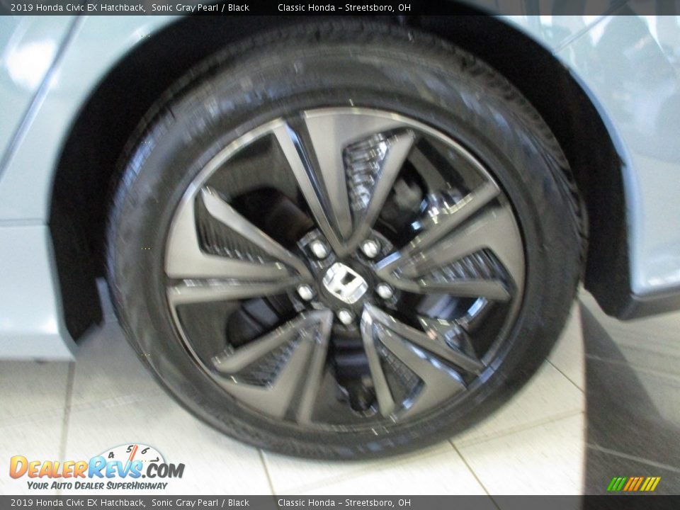 2019 Honda Civic EX Hatchback Sonic Gray Pearl / Black Photo #11