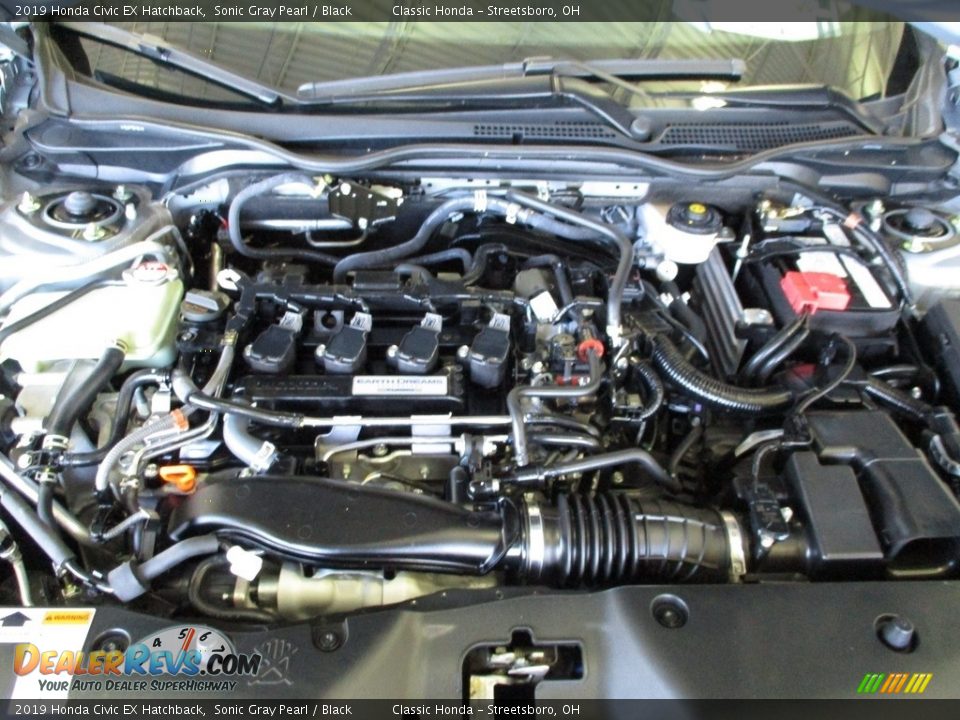 2019 Honda Civic EX Hatchback Sonic Gray Pearl / Black Photo #13