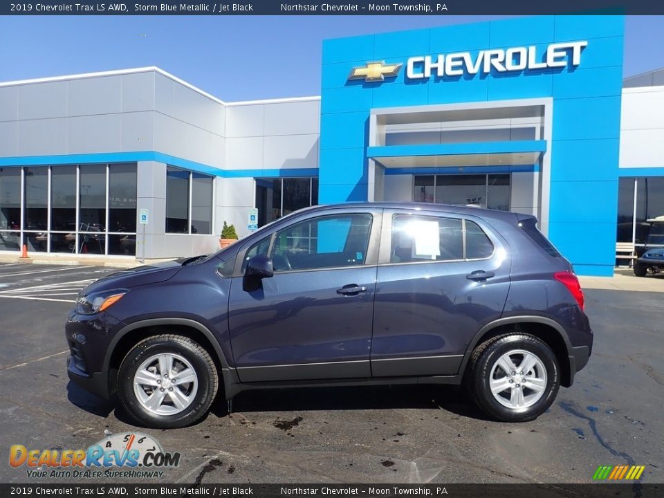 2019 Chevrolet Trax LS AWD Storm Blue Metallic / Jet Black Photo #3