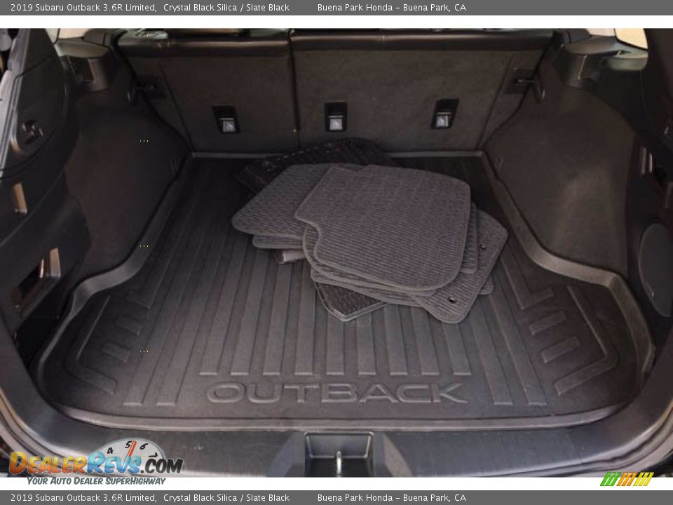 2019 Subaru Outback 3.6R Limited Crystal Black Silica / Slate Black Photo #19