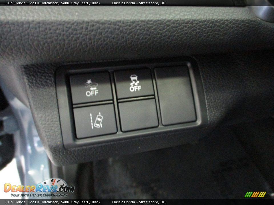 2019 Honda Civic EX Hatchback Sonic Gray Pearl / Black Photo #30