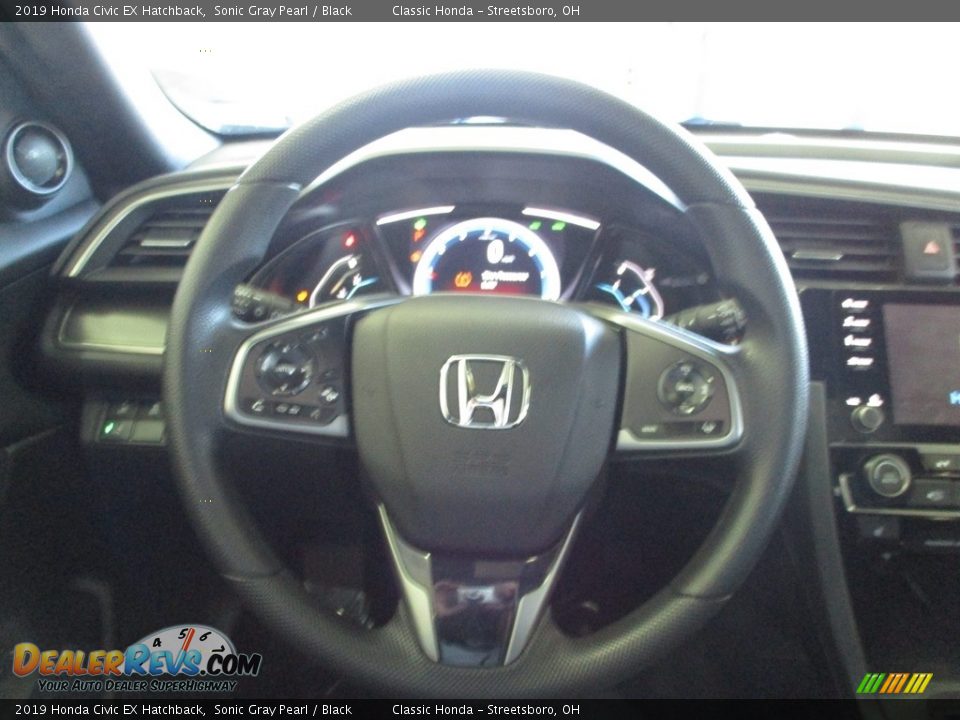 2019 Honda Civic EX Hatchback Sonic Gray Pearl / Black Photo #31